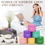 Lavender Scented Candle Set – 6 Pack