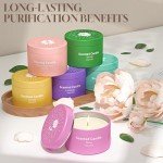 Lavender Scented Candle Set – 6 Pack
