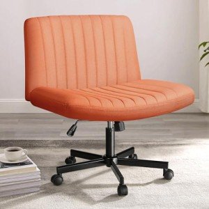 PUKAMI Adjustable Criss Cross Office Chair with Wheels