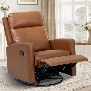 Cocoa Swivel Rocking Recliner Sofa Chair