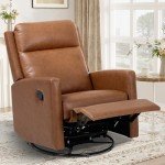 Cocoa Swivel Rocking Recliner Sofa Chair