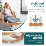 Adjustable Swivel Armless Leather Office Chair