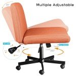 PUKAMI Adjustable Criss Cross Office Chair with Wheels
