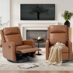 Cocoa Swivel Rocking Recliner Sofa Chair