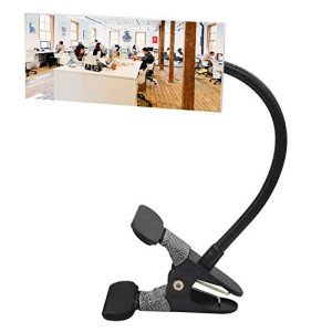 Ampper Clip-On Convex Security Mirror for Desks