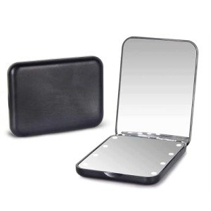 LED Compact Travel Makeup Mirror with Light