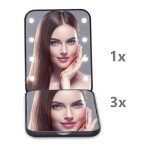 LED Compact Travel Makeup Mirror with Light
