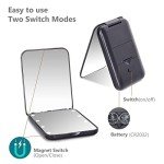 LED Compact Travel Makeup Mirror with Light