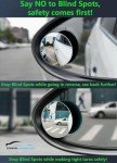 2-Inch Round Blind Spot Car Mirrors - 2 Pack