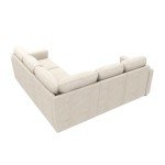 Beige Modular Sleeper Sectional Sofa with Storage