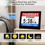 Large Display Dementia Clock with Calendar & Picture Frame