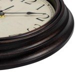 Foxtop Retro Silent Quartz Wall Clock - 12 Inch