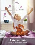 Modern Digital Alarm Clock with Blue LED Display