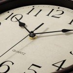 Foxtop Retro Silent Quartz Wall Clock - 12 Inch