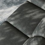 Vesgantti 65" Grey Mid Century Loveseat Sofa