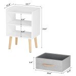 Modern Mid Century Nightstand with Storage Drawer