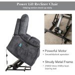 Power Lift Recliner Chair with Massage and Heat