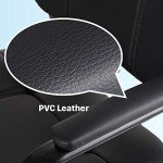 CLATINA Black Guest Chairs with Padded Armrests - 4 Pack