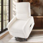 Jocisland Electric Power Lift Recliner Chair - White