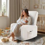 Jocisland Electric Power Lift Recliner Chair - White