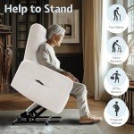 Jocisland Electric Power Lift Recliner Chair - White