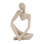 Abstract Thinker Style Sandstone Resin Statue Decor