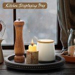 Beaded Black Wooden Coffee Table Decorative Tray