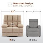 WILLOVE Large Dual Motor Lift Recliner Chair