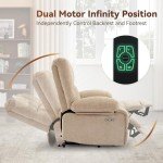 WILLOVE Large Dual Motor Lift Recliner Chair