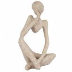 Abstract Thinker Style Sandstone Resin Statue Decor