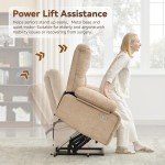 WILLOVE Large Dual Motor Lift Recliner Chair