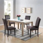 Modern PU Leather Dining Chairs Set of 6