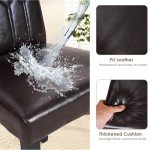 Modern PU Leather Dining Chairs Set of 6