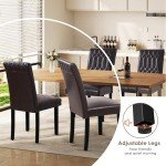 Modern PU Leather Dining Chairs Set of 6