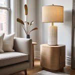 Modern 23" Ceramic Table Lamps Set of 2