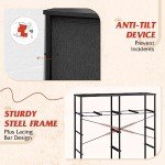 WLIVE Tall Dresser with 10 Fabric Drawers