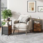 TUTOTAK Charging End Tables with USB Ports
