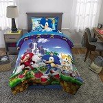 Sonic The Hedgehog Twin Comforter & Sheet Set