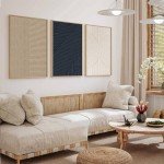 Boho Modern Abstract Canvas Wall Art Set