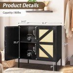 Rattan-Style Buffet Sideboard for Modern Spaces