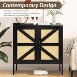 Rattan-Style Buffet Sideboard for Modern Spaces