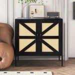 Rattan-Style Buffet Sideboard for Modern Spaces