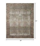 Georgie Collection Moss/Salmon Area Rug 5' x 7'6