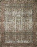 Georgie Collection Moss/Salmon Area Rug 5' x 7'6