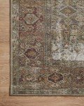 Georgie Collection Moss/Salmon Area Rug 5' x 7'6