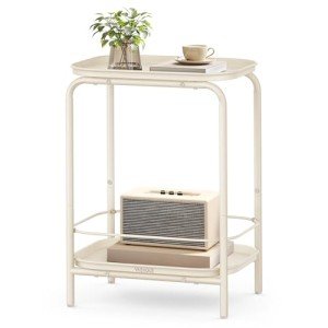 Stylish 2-Tier Outdoor Accent Side Table