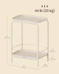 Stylish 2-Tier Outdoor Accent Side Table