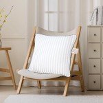 Set of 2 White 18" Decorative Throw Pillow Inserts