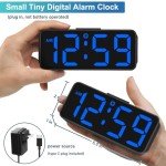 Peakeep Small Digital Alarm Clock with Dimming and Backup