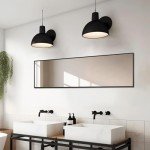 Delma Full-Length Standing Wall Mirror - Black